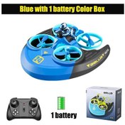 Resim Mini Rc Drone Su Geçirmez Başsız Modu 4ch Uzaktan Kumanda Helikopter 3d Flip Blue Drone 1704v 