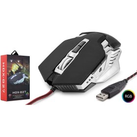 Resim HADRON Novator Hdxg27 Kablolu Oyuncu Mouse Rgb Max 6400 Dpı 