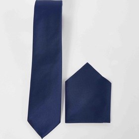 Resim Tudors 5'li Paket Düz Klasik Cep Mendilli Lacivert-bordo-kırmızı Erkek Kravat-33278 Çok Renkli 