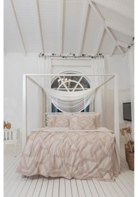 Resim Altınbaşak Fortuna Sabre %100 Pamuk Çift Kişilik Nevresim Takımı Bej 