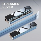 Resim Otopark Telefon Numarası Plaka Geçici Park Plaka Megnetic V6-sliver 1 Piece Set 