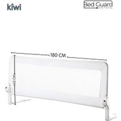 Resim Kiwi Bedguard Çocuk Yatak Koruyucu Bariyeri, Yatak Korkuluğu 180 Cm 