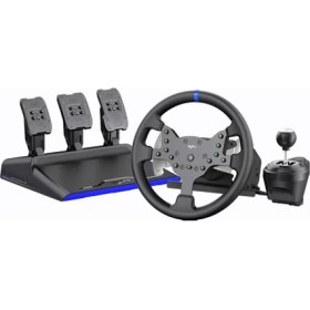 Resim Cosmostech Pxn V99 Direksiyon Seti – 3.2nm Force Feedback, 270°/900°, Vites & Pedal Dahil – Pc, Xbox, Ps4 Uyumlu Oyun Direksiyonu 