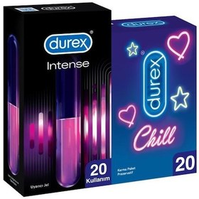 Resim Durex Chill Karma Paket Prezervatif 20’li + Intense Uyarıcı Jel 10 ML 