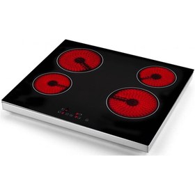 Resim Eminçelik Vc 640 Setüstü (Tezgahüstü) 4 Gözü Elektrikli Vitro Seramik Siyah Cam Ocak 