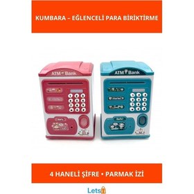 Resim Sevimli Tasarımlı Şifreli Atm Kumbara Çocuklar İçin Güvenli Birikim Aracı TEK EBAT 