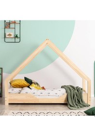 Resim Markaawm Markaawm Çatılı Montessori Yatak 90X190 Ahşap Çocuk Karyola Akçaağaç 