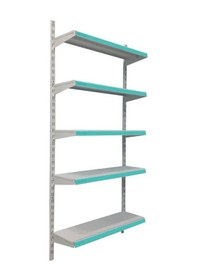 Resim 5 Katlı Duvara Monte, Standart Market Rafı Yeşil-40x75 Cm Yeşil 