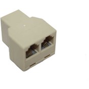 Resim Teknogreen Tkj-B11 Rj11 6P.4C 2 Li Dişi Çoklayıcı 