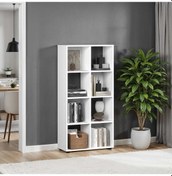 Resim Cubic Kitaplık Beyaz 70x140,5x30 Cm Beyaz 