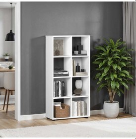 Resim Cubic Kitaplık Beyaz 70x140,5x30 Cm Beyaz 