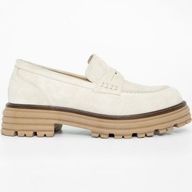 Resim Valmenti Kadın Bej Süet Deri Loafer Ayakkabı 33 52107 Bn Ayk Sk23/24 Bej 