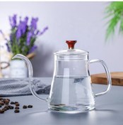 Resim Genel Markalar Cam Borosilikat Kettle Ibrik 600 ml Ateşe Dayanıklı Şeffaf 