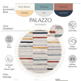 Resim Cool Halı Palazzo 01 Multi Bukle Salon Halısı Hav Toz Vermez Mutfak Koridor Çocuk Odası Halısı Yuvarlak Halı 
