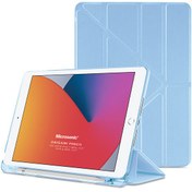 Resim Microsonic Apple Ipad 10.2'' 9. Nesil (a2602-a2604-a2603-a2605) Origami Pencil Mavi Microsonic