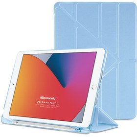 Resim Microsonic Apple Ipad 10.2'' 9. Nesil (a2602-a2604-a2603-a2605) Origami Pencil Mavi Microsonic