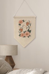 Resim Ofis Duvar Dekoru, Pinterest Oda Dekoru, Boho Kanvas Flama Askılı Duvar Örtüsü Ve Süsü NO:500 - Renkli - 20 / 70 x 100 
