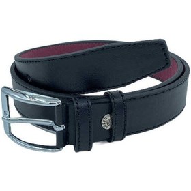 Resim Siyah Çocuk Boy Suni Deri Dikişli Model 3 Cm.lik Garson Klasik Kemer - G1-22k 001 