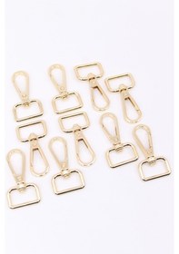 Resim 2 Cm Çanta Askı Kancası 10 Adet Gold 