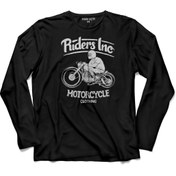 Resim Kendim Seçtim Rıders Inc Motorcycleclothing Motosiklet Kask Uzun Kollu Tişört Baskılı Çocuk T-shirt 