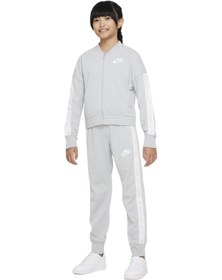 Resim Nike Sportswear Tracksuit Grey Kız Çocuk Eşofman Takımı Gri Beyaz Gri 