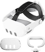 Resim APEXINNO VR Head Strap Set for Meta Quest 3, VR Silicone Cover Accessories for Oculus Quest 3 Headset (white) 