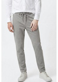 Resim Altınyıldız Classıcs Erkek Acık Grı Slim Fit Dar Kesim Beli Bağlamalı Yan Cepli Casual Jogger Pantolon Açık Gri 
