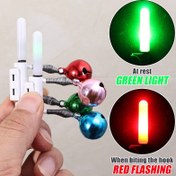 Resim Gece balıkçılığı için çift çan alarmı bulunan elektronik çubuk ışığı, kaya ve deniz balıkçılığı için uygun ışık veren bir ışıkla, CR425 pil ile uyumlu (pil dahil değildir). 