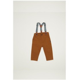 Resim Brandandbrand Wonder Kids Erkek Bebek Kahverengi Askılı Pantolon Wk20Aw3040 3-6 Ay 