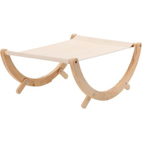 Resim Homyl Sallanan Sandalye Ahşap Taşınabilir Uyku Yatağı 