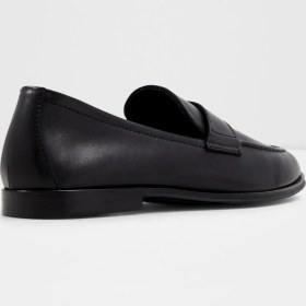 Resim Aldo Oxford&Loafer Siyah Deri Ayakkabı Erkek İçin Kısa Topuklu Pillow Walk Taban 