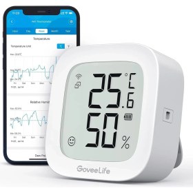 Resim Wlan Higrometre ve Termometre, Uygulamalı Wi-Fi Nem Ölçer 