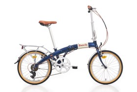 Resim BIANCHI NEW FOLDING VINTAGE KATLANIR BİSİKLET 290H 7-V VB LACİVERT-KREM 