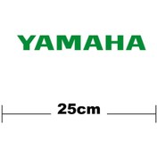 Resim Lasirius Yamaha Logo Yazı Sticker Etiket Tek Renk 
