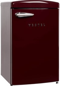 Resim Vestel Retro SB14111 122 L Statik Buzdolabı Bordo 