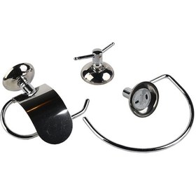 Resim Lider Banyo Seti Krom 3 Parça Gümüş 