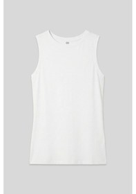 Resim Tommy Life Beyaz Slim Fit Basic O Yaka Sıfır Kol Kadın Atlet - 97313 