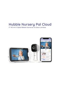 Resim Hubble Nursery Pal Cloud 5" HD Wi -Fi Dijital Bebek Kamerası + Gece Lambası 
