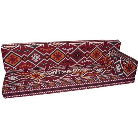 Resim Erbasonline Mtk408-402 Şark Köşesi Bordo Halı Ds. Üçlü Minder Takımı 140Lık 