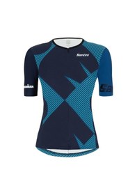 Resim Santini Ironman Sleeved Tritop Kadın Triathlon Üst Forma 9ı65ss00cupıo Water 