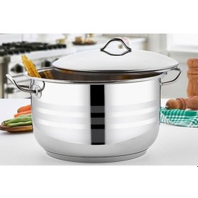 Resim Gülsan Mega Çelik Derin Aşurelik Tencere 40 Cm 