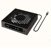 Resim Elmpaly Xbox Series X Soğutucu Fan Otomatik Hız Rgb Led Ekran Sessiz 3 Hız Siyah 