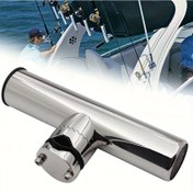 Resim 316 Paslanmaz Çelik Balıkçılık Çubuğu Tutucu - 19-25mm Ray Montajı, Deniz Tekneleri için Kolay Kelepçe Tasarımı, UV ve Korozyona Dayanıklı 