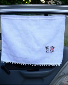 Resim Store Araba Perdesi - Sevimli İnek Temalı Perde 60x50cm 