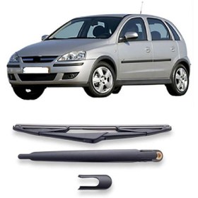 Resim Opel Corsa C 2000-2006 Arka Cam Silecek Kolu Ve Süpürgesi Kapak Takımı 1273391 