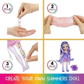 Resim Rainbow High Parıltılar ve Slime Serisi Bebeği - Violet 122425 