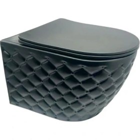 Resim Yedi Yapı Siyah Asma Klozet 