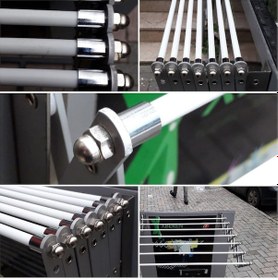 Resim Xberen Akordiyon Çamaşırlık (100 Cm - 7 Çubuk) 