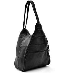 Resim Tuldar Kadın Hakiki Deri Bol Göz Sırt Ve Omuz Çantası Tul164 Siyah 