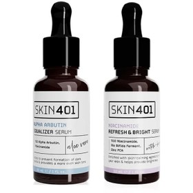 Resim Skin401 Koyu Leke ve Siyah Nokta Giderici Serum Seti 